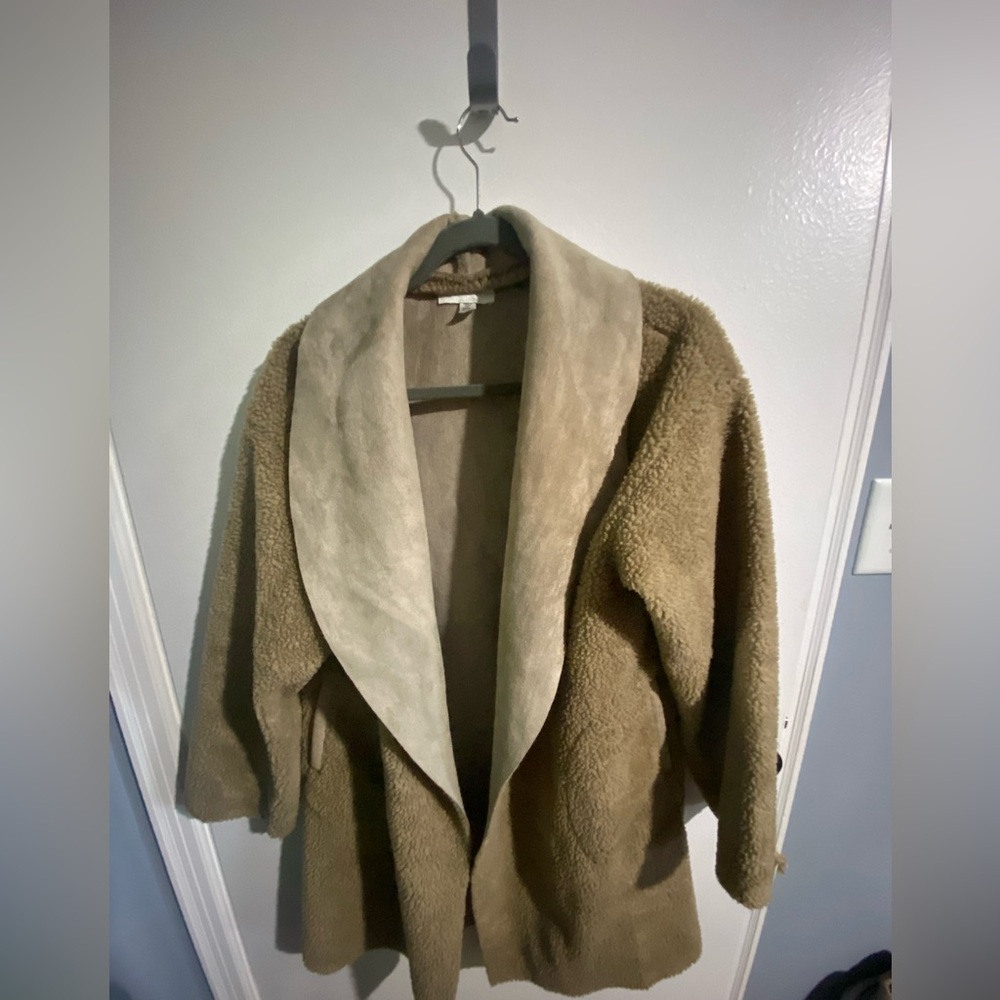 Elegant Tan Teddy Jacket